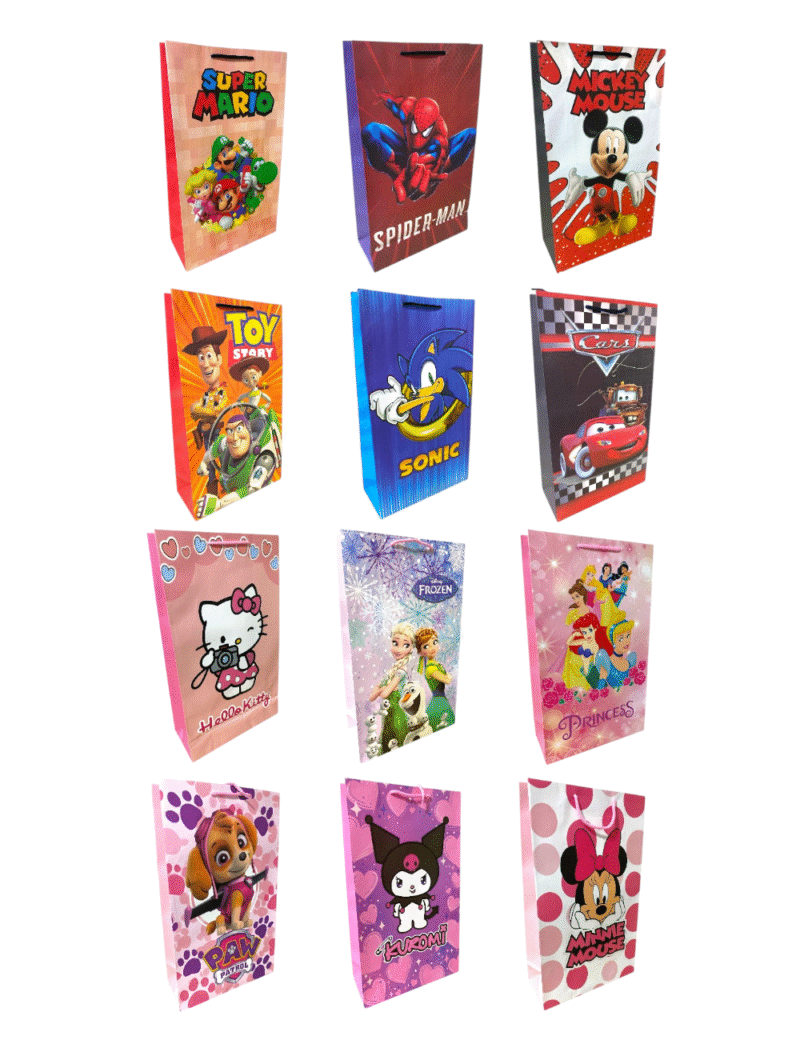BOLSA MOTIVOS SURT PLIEGO X12